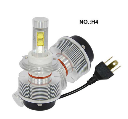 Car H4 30W White LED Fog Light Bulb 3000LM High Low Beam Headlight
